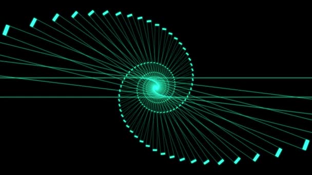 Shape Infinite Cyber Animation Motion Graphics — Video Stock