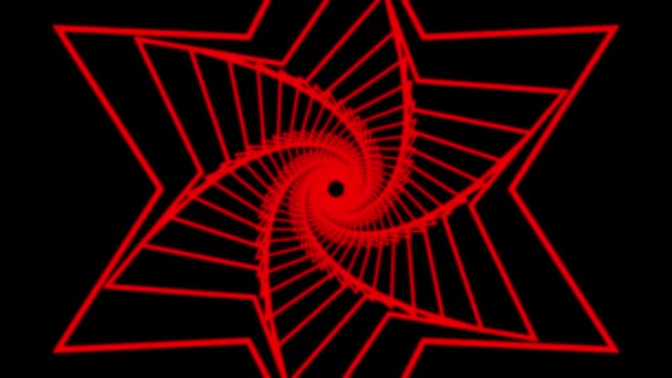 Vorm Oneindige Cyber Animatie Motion Graphics — Stockvideo