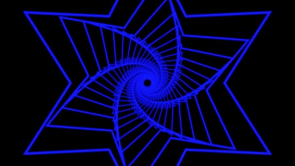 Vorm Oneindige Cyber Animatie Motion Graphics — Stockvideo