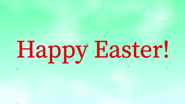 Happy Easter Event Tekst Animatie Motion Graphics — Stockvideo