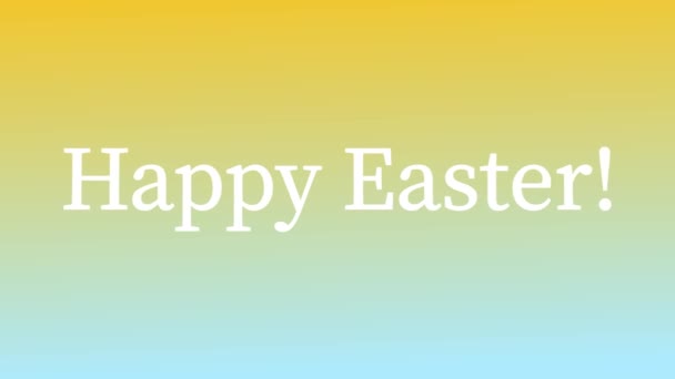 Happy Easter Event Tekst Animatie Motion Graphics — Stockvideo