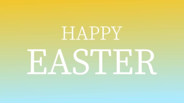 Happy Easter Event Text Animation Motion Graphics — стоковое видео