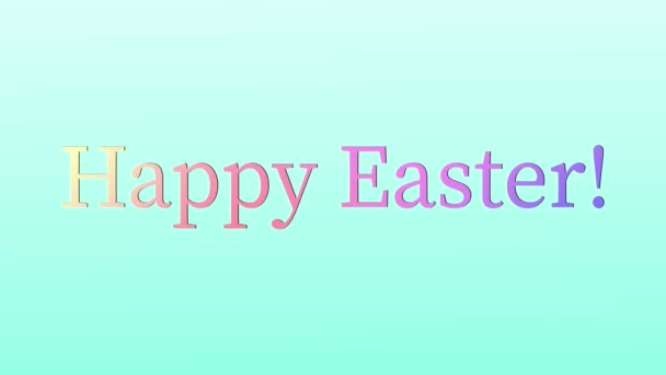 Happy Easter event text animation motion graphics