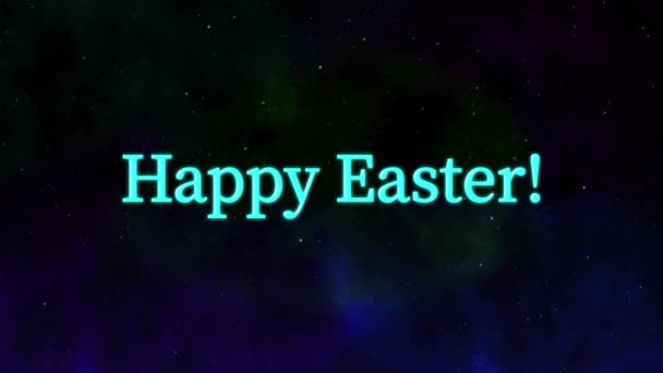 Frohe Ostern Ereignis Text Animation Motion Graphics — Stockvideo