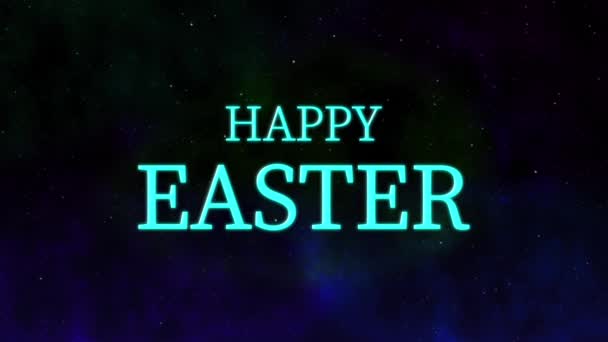 Happy Easter Event Tekst Animatie Motion Graphics — Stockvideo