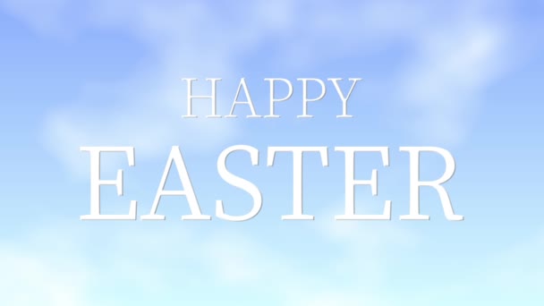 Happy Easter Event Tekst Animatie Motion Graphics — Stockvideo