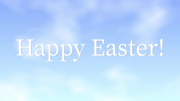 Happy Easter Event Text Animation Motion Graphics — Stockvideo