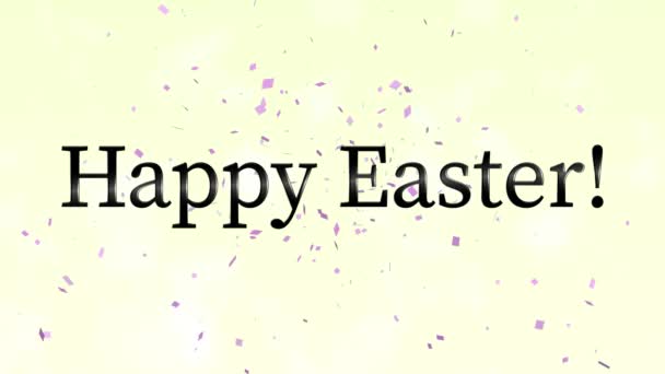 Happy Easter Event Text Animation Motion Graphics — стоковое видео