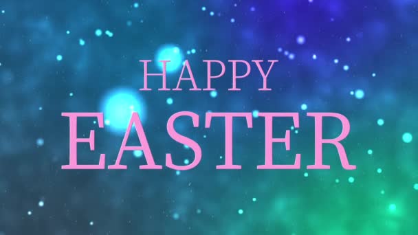 Happy Easter Event Tekst Animacja Grafika Ruchu — Wideo stockowe