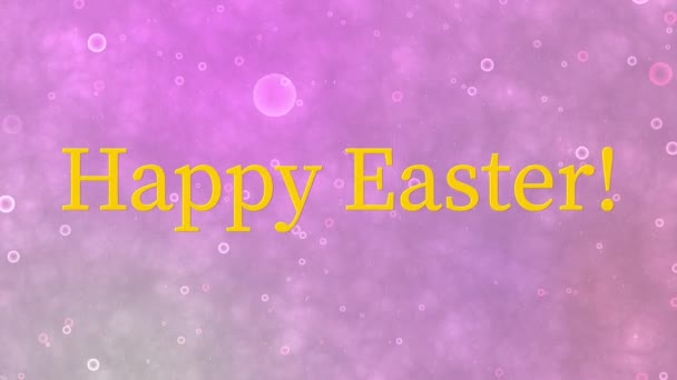 Happy Easter Event Tekst Animatie Motion Graphics — Stockvideo
