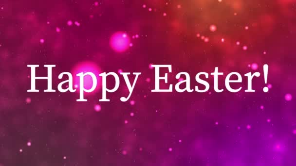 Happy Easter Event Tekst Animatie Motion Graphics — Stockvideo