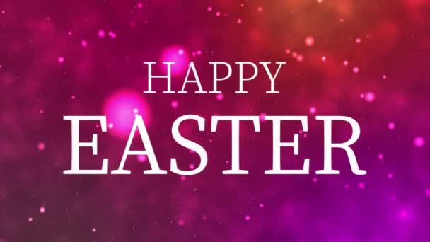 Happy Easter Event Tekst Animatie Motion Graphics — Stockvideo