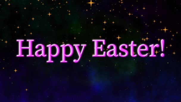 Happy Easter Event Tekst Animacja Grafika Ruchu — Wideo stockowe