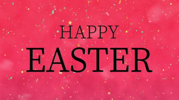 Happy Easter Event Text Animation Motion Graphics — Stockvideo