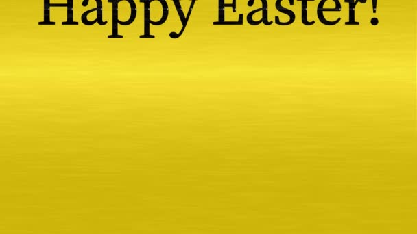 Щаслива Великодня Подія Текстова Анімація Графіка Руху — стокове відео