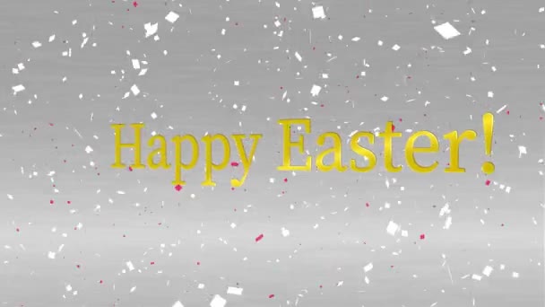 Happy Easter Event Tekst Animacja Grafika Ruchu — Wideo stockowe