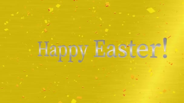 Щаслива Великодня Подія Текстова Анімація Графіка Руху — стокове відео