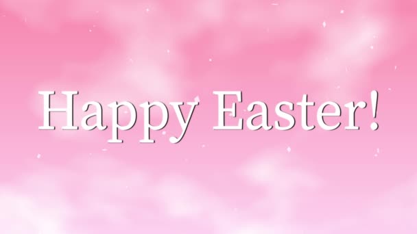 Happy Easter Event Text Animation Motion Graphics — 图库视频影像