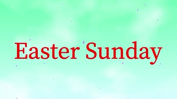 Easter Sunday Event Text Animation Motion Graphics — Vídeo de Stock