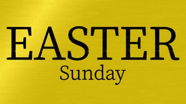 Easter Sunday Event Text Animation Motion Graphics — 图库视频影像