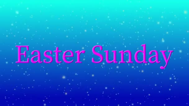 Easter Sunday Event Text Animation Motion Graphics — Stock Video