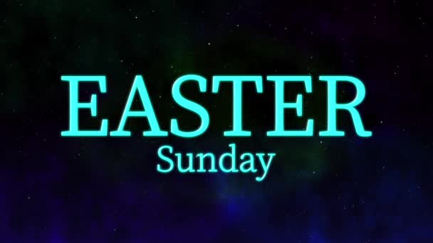 Easter Sunday Event Text Animation Motion Graphics – Stock-video