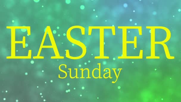Wielkanoc Niedziela Wydarzenie Tekst Animacja Grafika Ruchu — Wideo stockowe