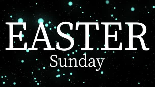 Easter Sunday Event Text Animation Motion Graphics — Stockvideo