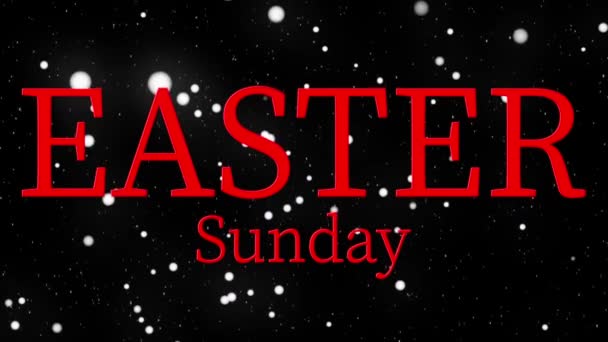 Easter Sunday Event Text Animation Motion Graphics — Vídeo de Stock