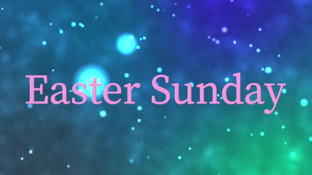 Easter Sunday Event Text Animation Motion Graphics — Video Stock