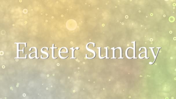 Easter Sunday Event Text Animation Motion Graphics — Stock Video