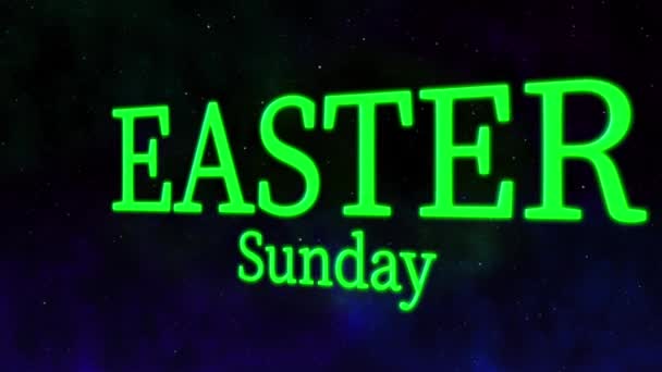 Easter Sunday Event Text Animation Motion Graphics — Vídeo de Stock