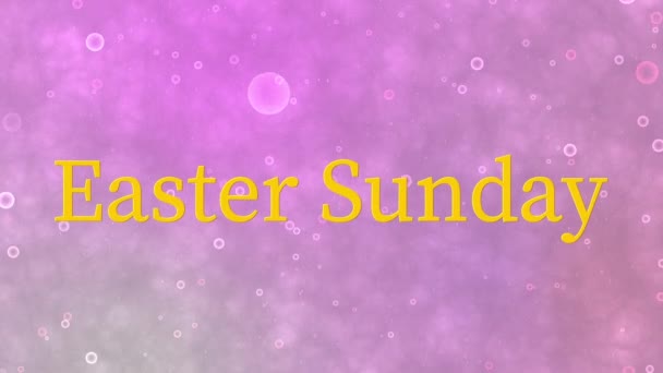 Easter Sunday Event Text Animation Motion Graphics — Vídeo de Stock