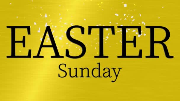 Easter Sunday Event Text Animation Motion Graphics — Stockvideo