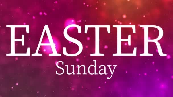 Easter Sunday Event Text Animation Motion Graphics — Vídeo de Stock