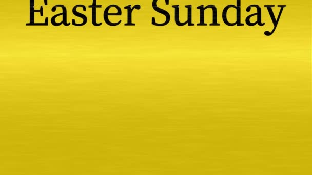 Easter Sunday Event Text Animation Motion Graphics – Stock-video