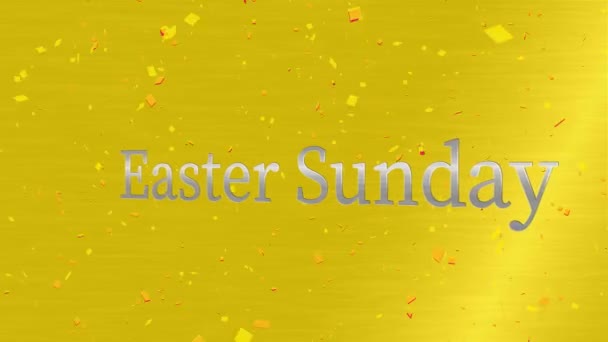 Easter Sunday Event Text Animation Motion Graphics — Stock Video