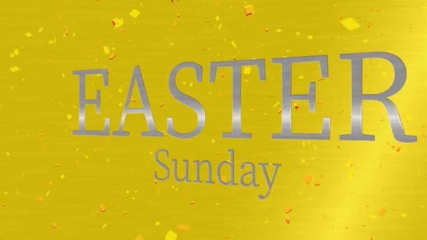 Easter Sunday Event Text Animation Motion Graphics — Stockvideo