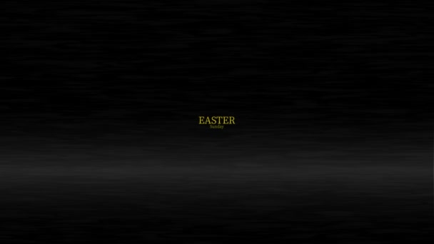 Easter Sunday Event Text Animation Motion Graphics — стоковое видео