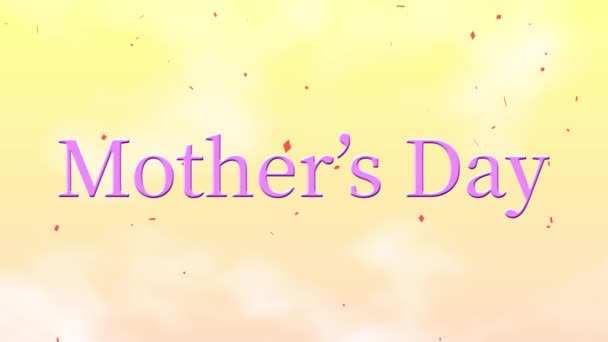 Mother Day Message Gift Present Motion Graphics — Stock Video