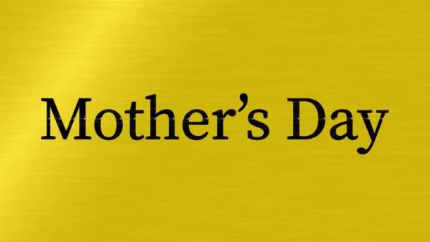 Mother Day Message Gift Present Motion Graphics — 图库视频影像