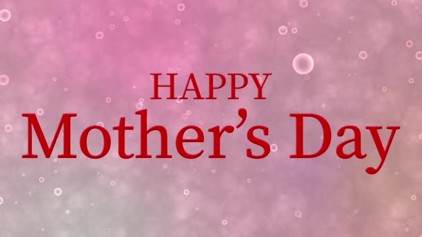 Mother Day Message Gift Present Motion Graphics — Stockvideo