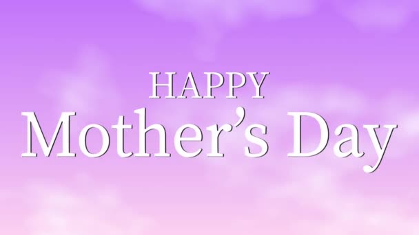 Mother Day Message Gift Present Motion Graphics — Stockvideo