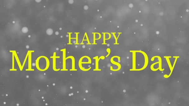 Mother Day Message Gift Present Motion Graphics — Stockvideo