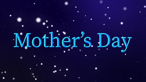 Mother Day Message Gift Present Motion Graphics — Video Stock