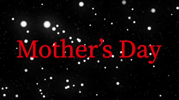 Mother Day Message Gift Present Motion Graphics — Stockvideo