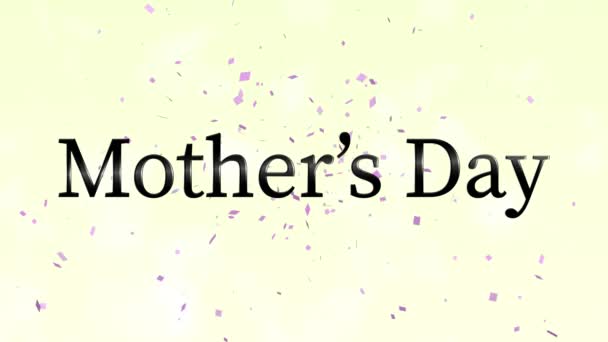 Mothers Day Message Gift Present Motion Graphics — 비디오