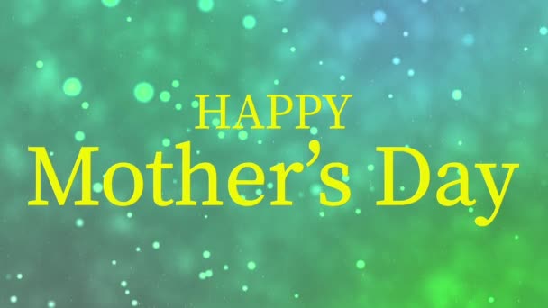 Mother Day Message Gift Present Motion Graphics — Stockvideo