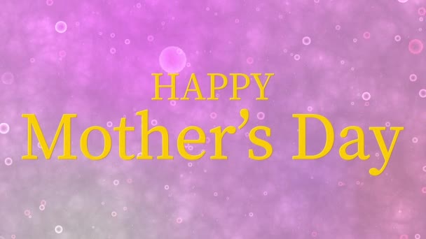 Mother Day Message Gift Present Motion Graphics — стоковое видео