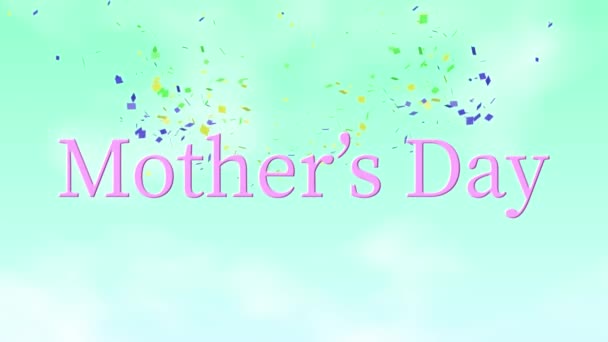 Mother Day Message Gift Present Motion Graphics — Video Stock